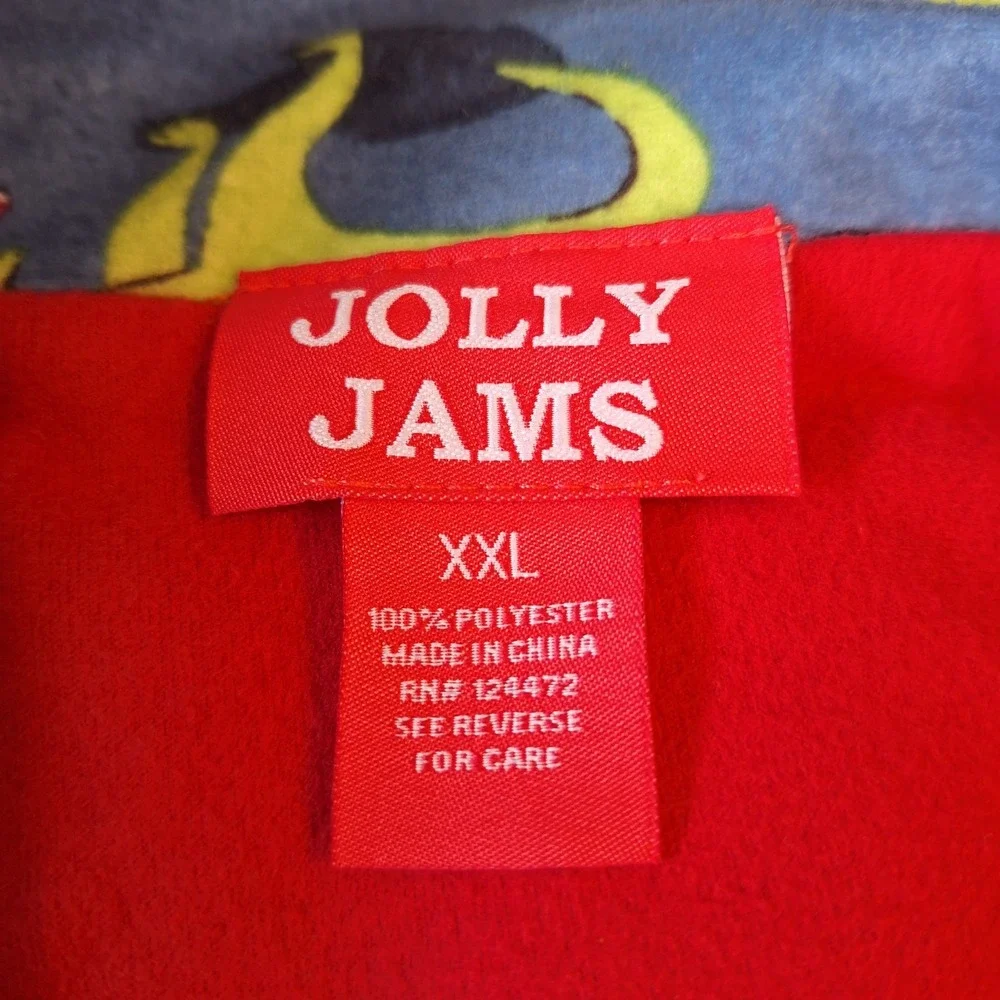 Jolly Jams TREX Dinosaur Christmas Pajama Set Mens‎ XXL Shirt Pants Holiday